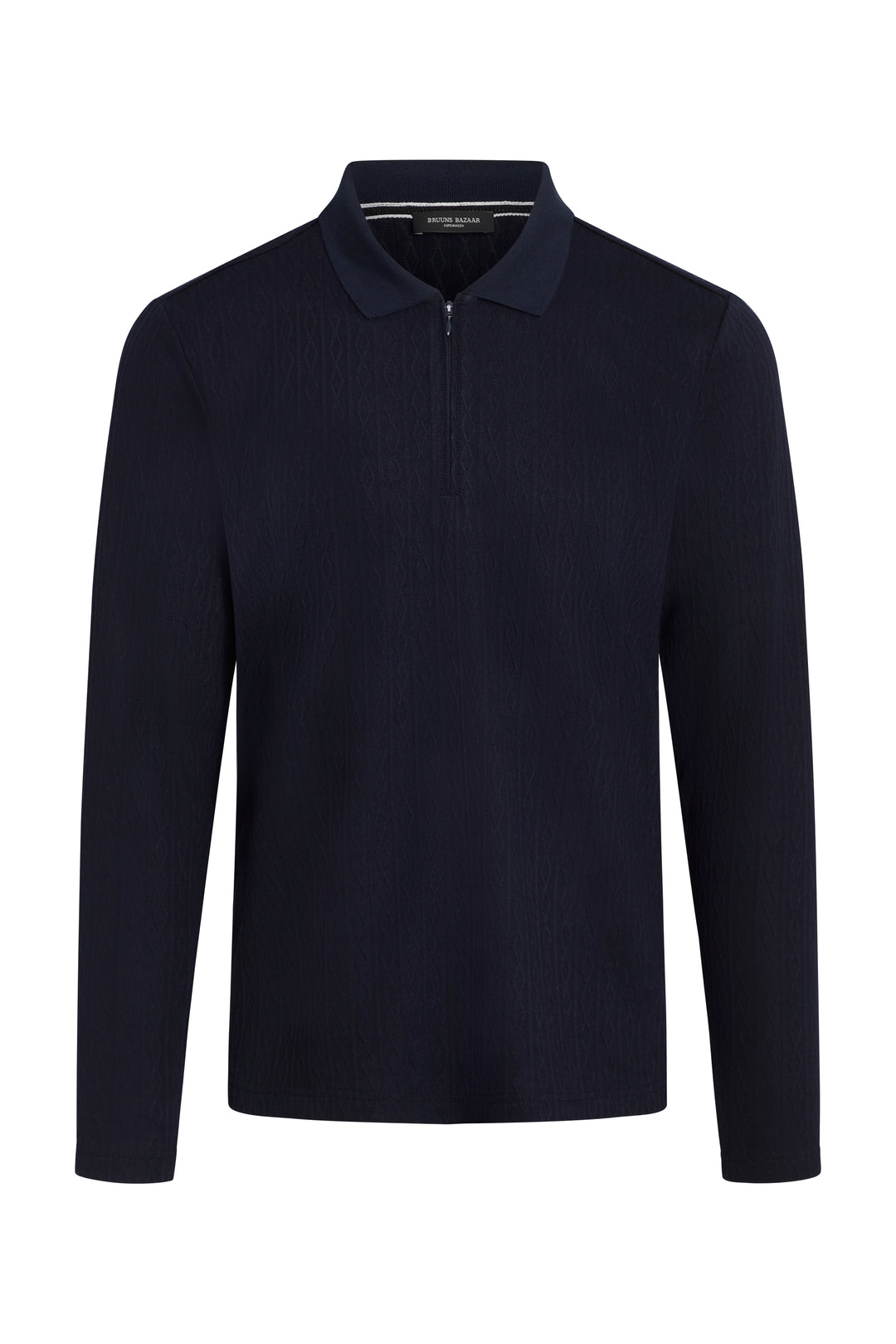 Bruuns Bazaar Men CabBBGonzo LS Polo Tee T-shirts Navy