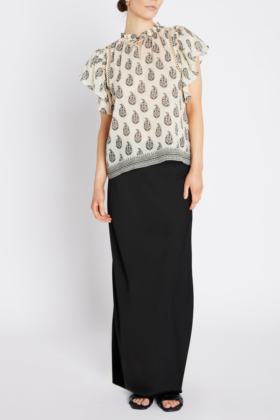 Bruuns Bazaar Women DuscleBBSabina top Blouse Cream / Black