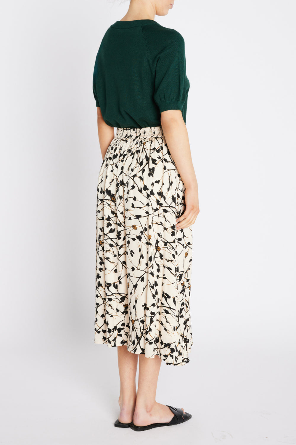 Bruuns Bazaar Women FloretBBAmattas skirt Skirt White Cream AOP