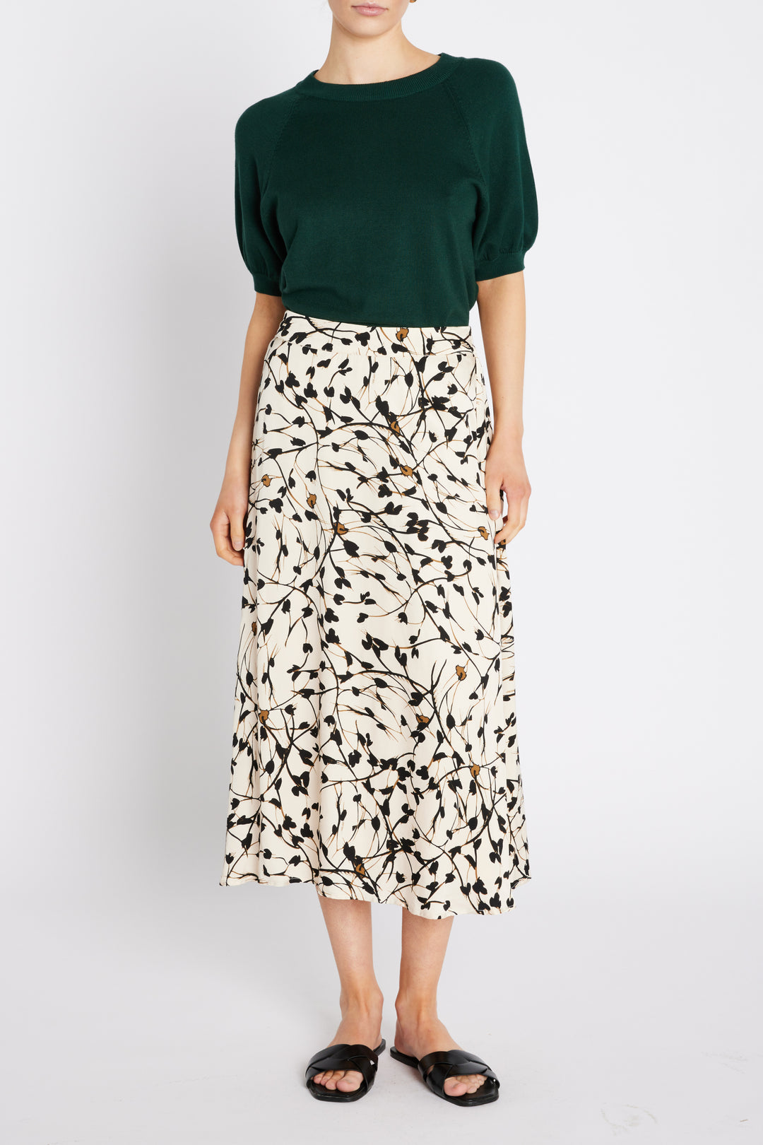 Bruuns Bazaar Women FloretBBAmattas skirt Skirt White Cream AOP