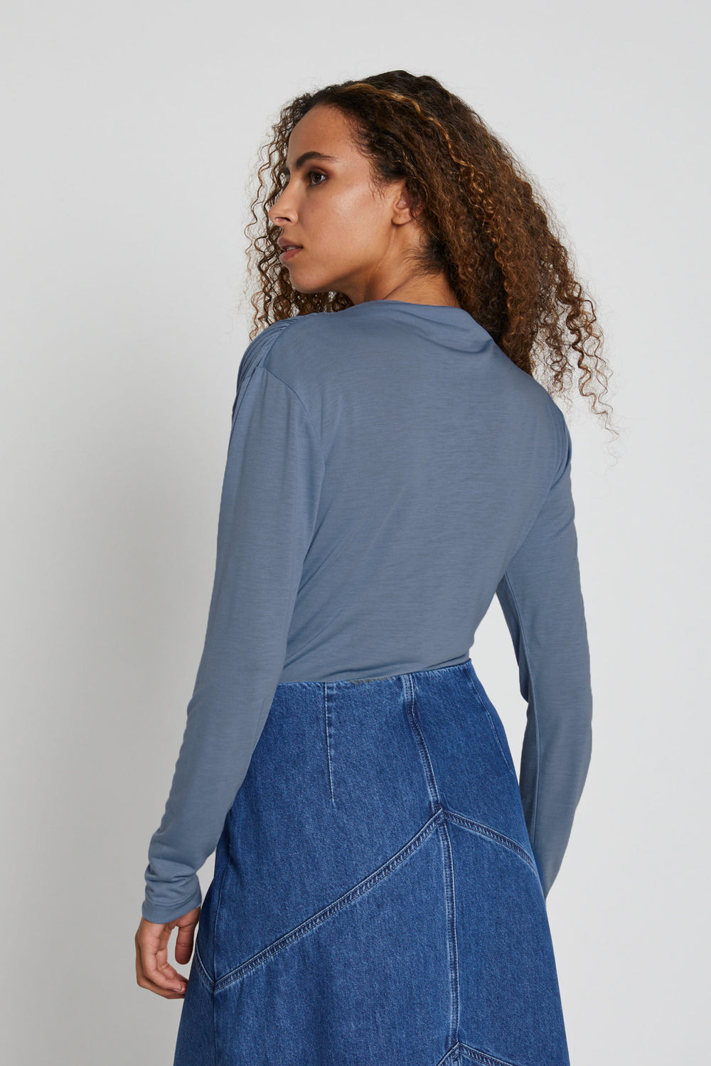 Bruuns Bazaar Women KatkaBBGinela blouse Blouse Vintage Indigo