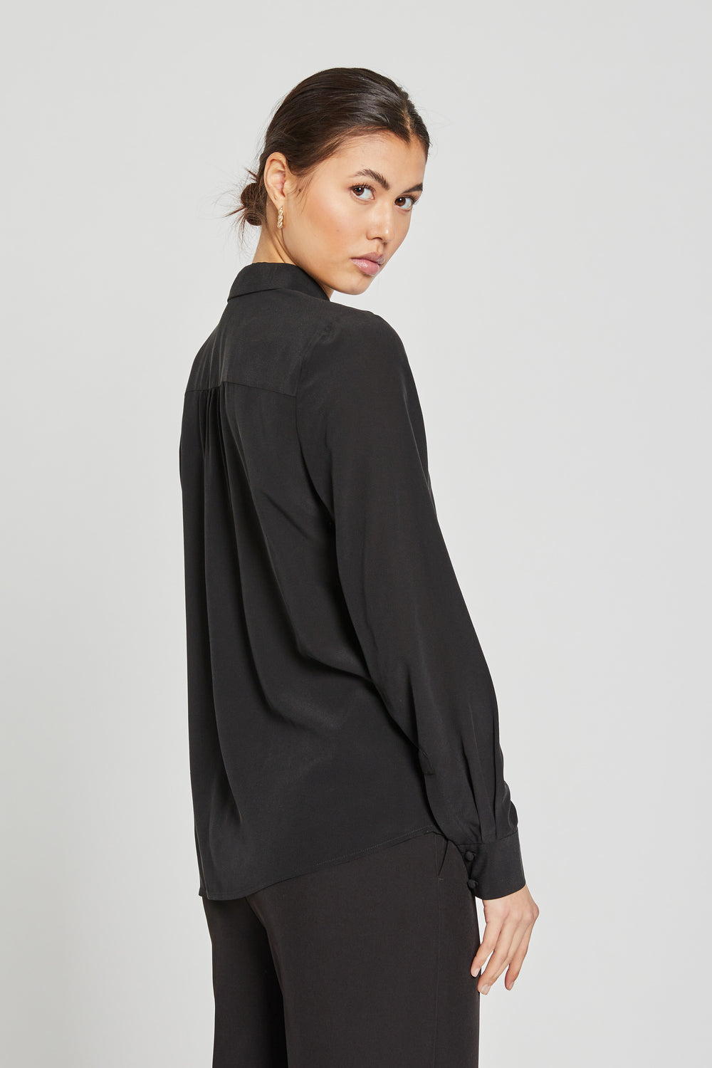 Bruuns Bazaar Women LillieBBCorinna silkshirt Shirts Black