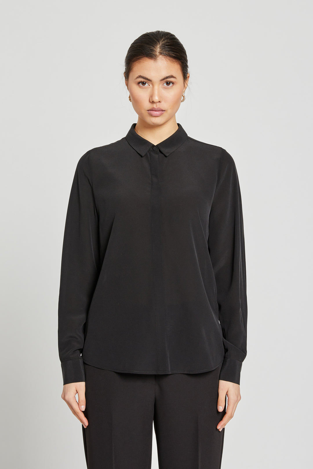 Bruuns Bazaar Women LillieBBCorinna silkshirt Shirts Black
