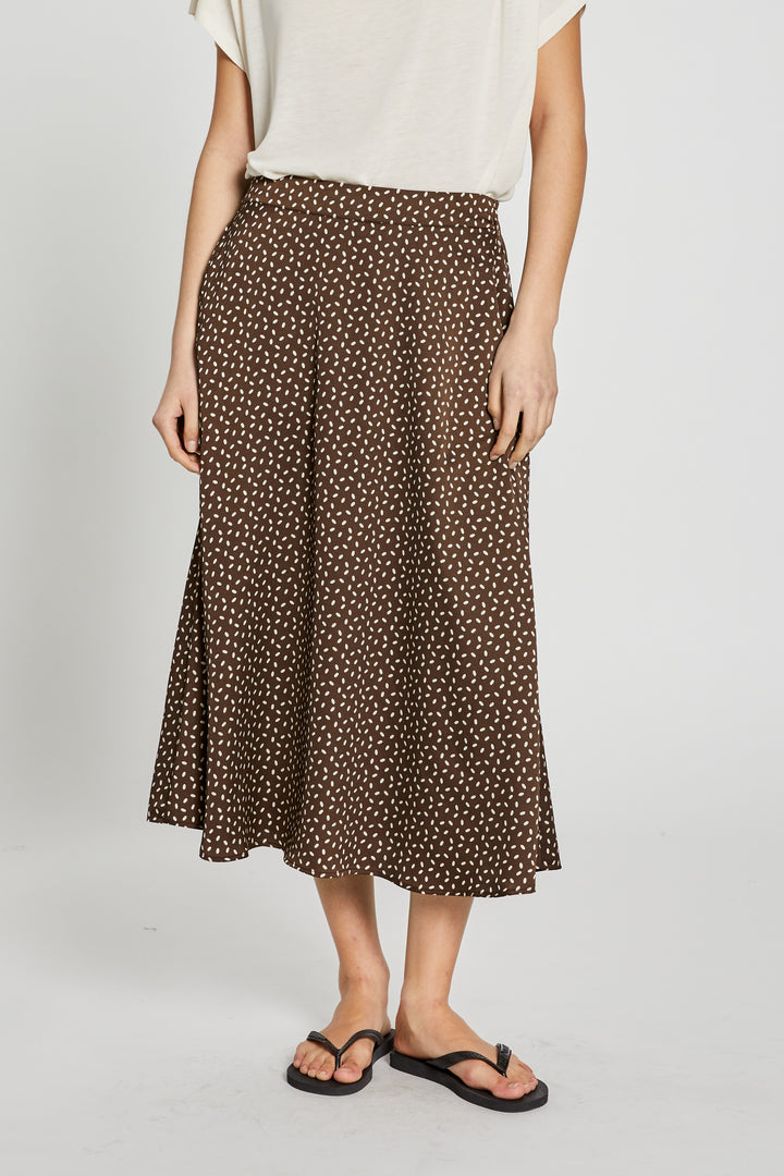 Bruuns Bazaar Women AcaciaBBAmattas skirt Skirt Brown/cream dot print