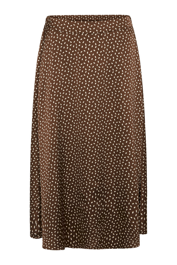 Bruuns Bazaar Women AcaciaBBAmattas skirt Skirt Brown/cream dot print