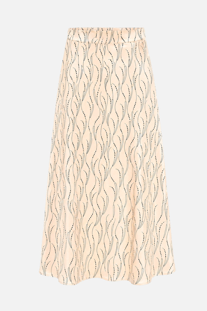 Bruuns Bazaar Women AcaraBBAmattas skirt Skirt Wavy print White cream