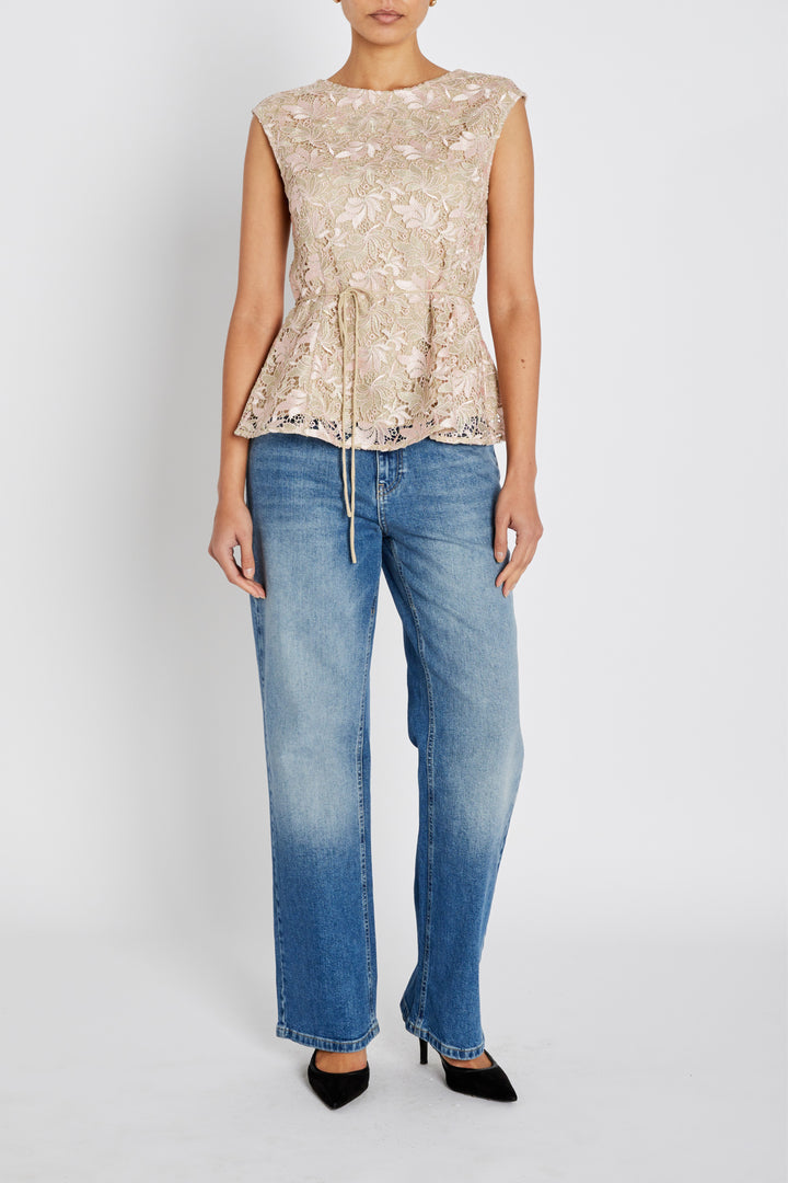 Bruuns Bazaar Women AdonidaBBOriia blouse Blouse Rose Gold flower