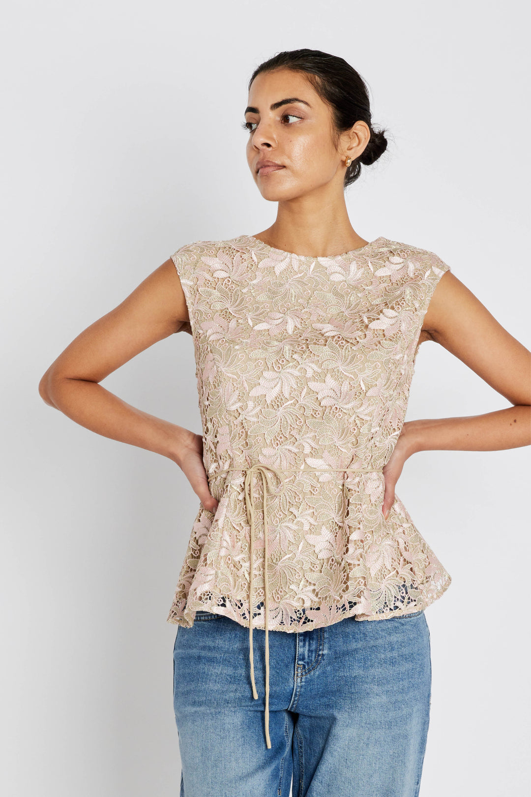 Bruuns Bazaar Women AdonidaBBOriia blouse Blouse Rose Gold flower