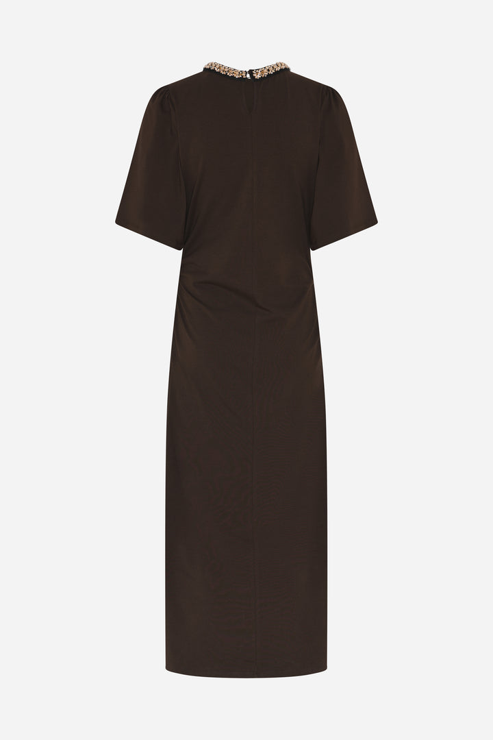 Bruuns Bazaar Women AlnusBBNathala Trim dress Dress Chestnut