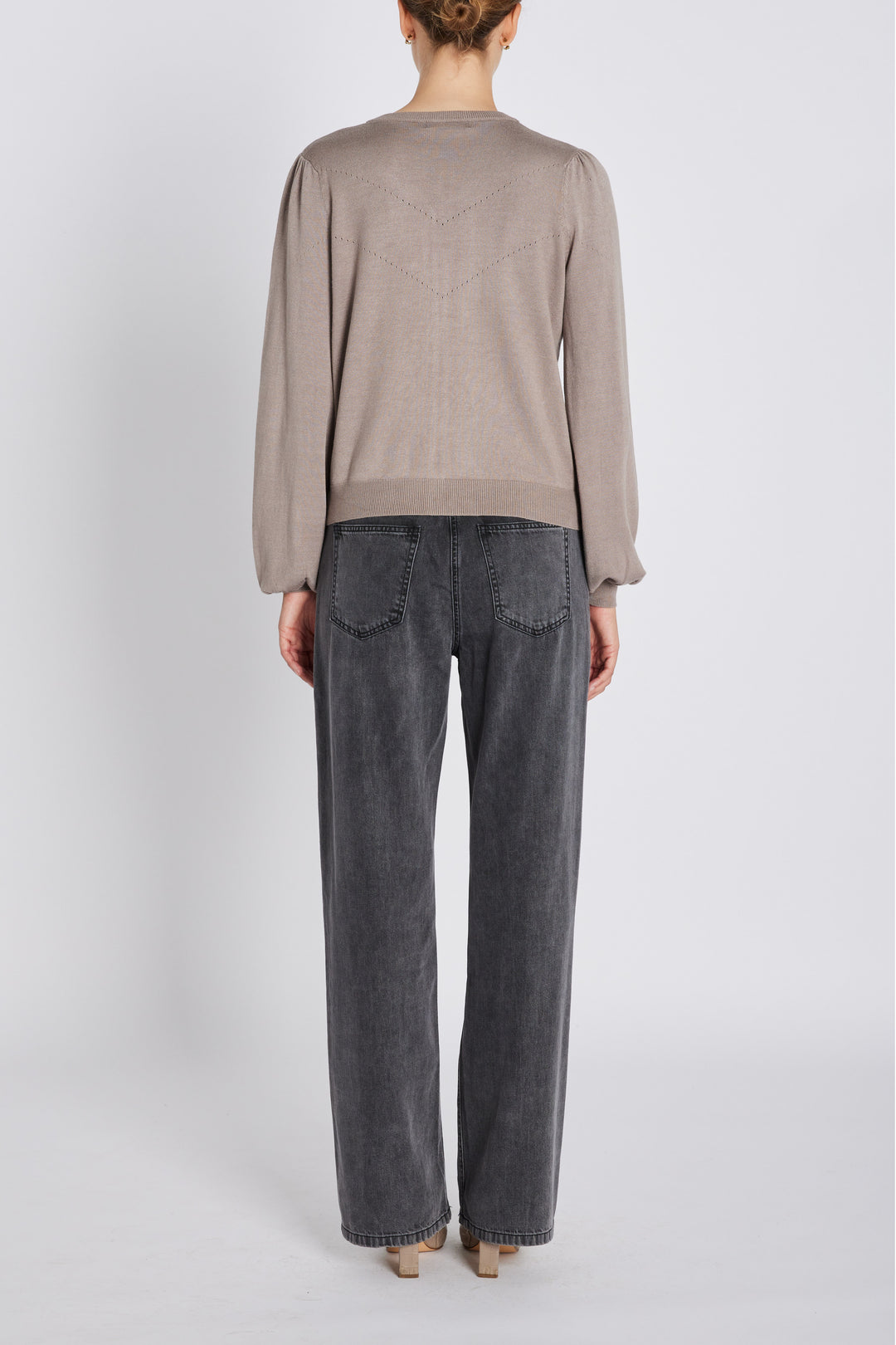 Bruuns Bazaar Women AnemoneBBCarlinas cardigan Knit Fungi melange