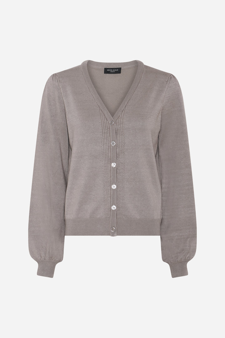 Bruuns Bazaar Women AnemoneBBCarlinas cardigan Knit Fungi melange