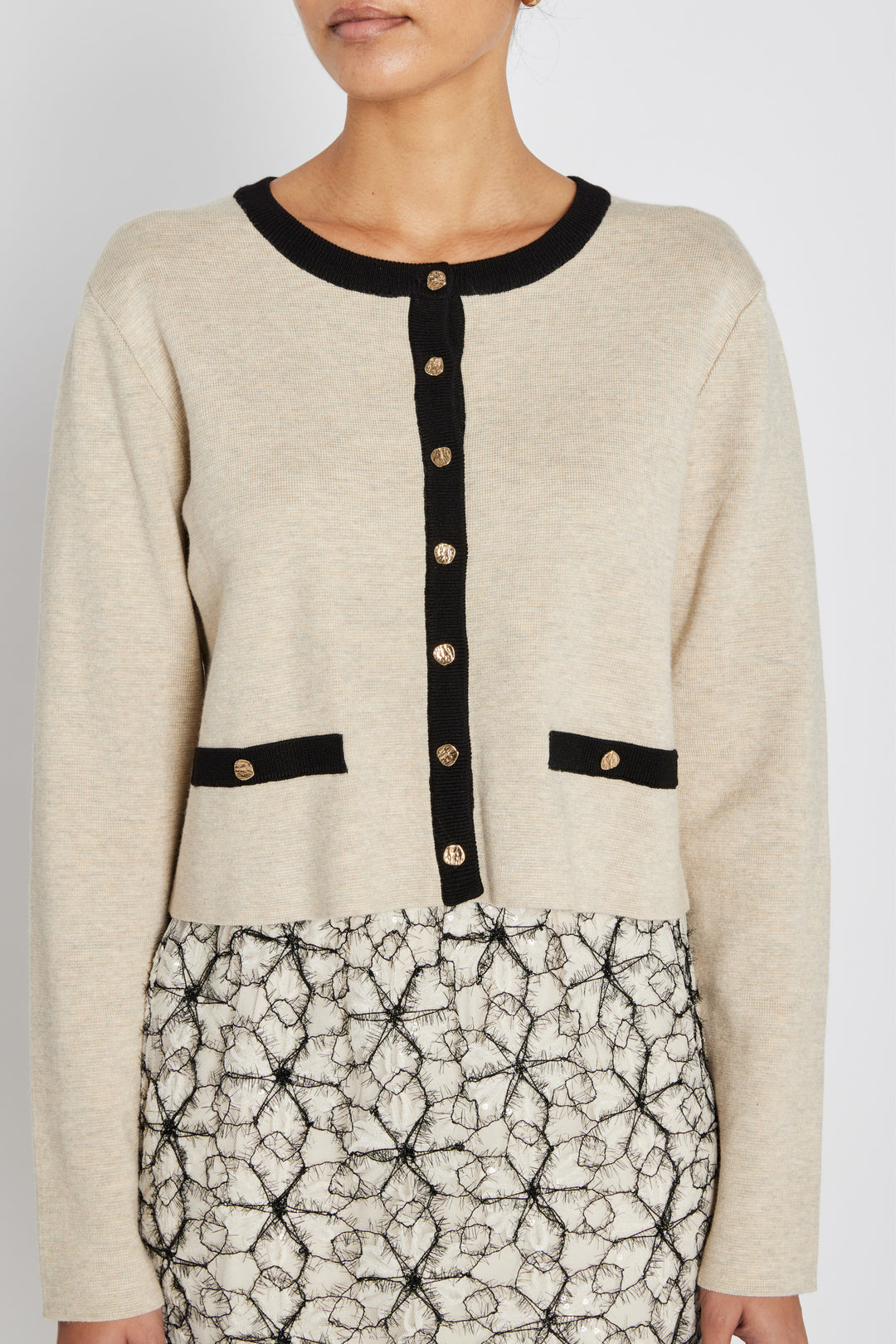 Bruuns Bazaar Women AnemoneBBFreias knit cardigan Knit Sand Melange