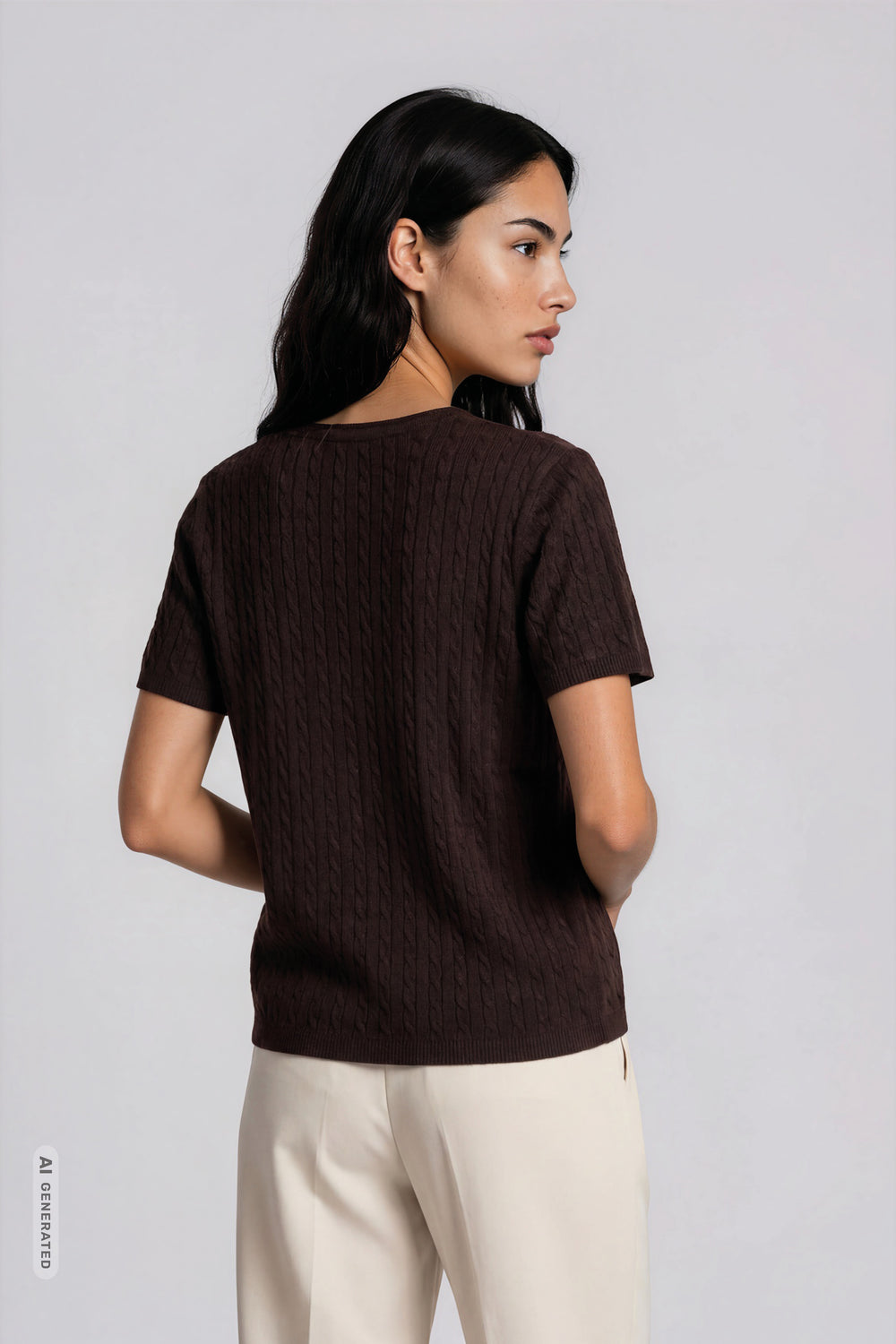 Bruuns Bazaar Women AnemoneBBGlenda knit Knit Chocolate brown