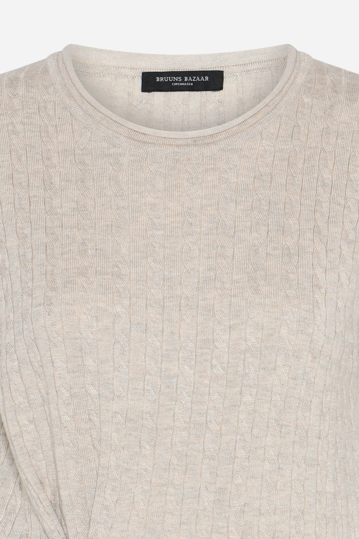 Bruuns Bazaar Women AnemoneBBGlenda knit Knit Sand Melange