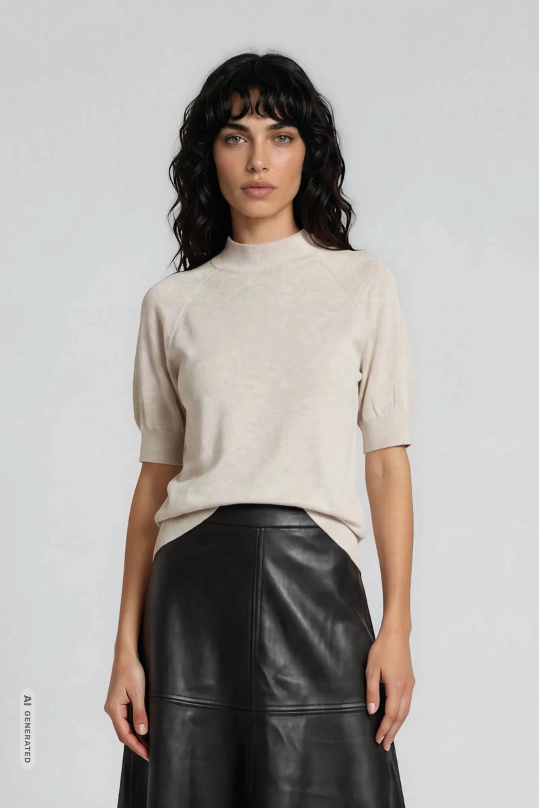 Bruuns Bazaar Women AnemoneBBHalias knit Knit Sand Melange