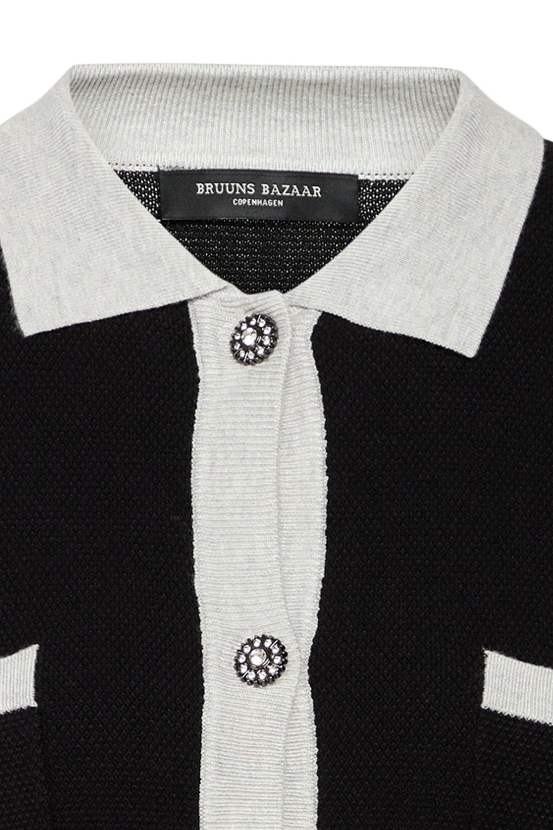 Bruuns Bazaar Women AnemoneBBHea knit cardigan Knit Black with grey