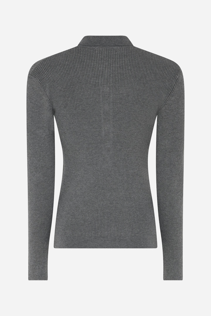 Bruuns Bazaar Women AnemoneBBValea knit polo Knit Grey mel