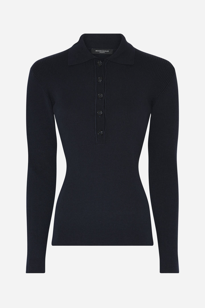 Bruuns Bazaar Women AnemoneBBValea knit polo Knit Navy