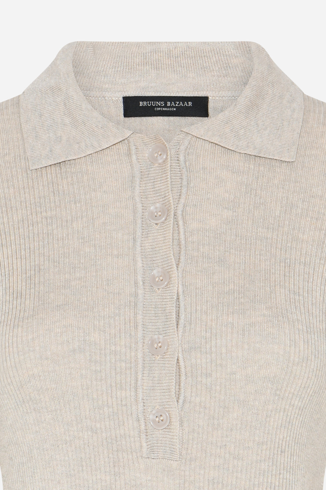 Bruuns Bazaar Women AnemoneBBValea knit polo Knit Sand Melange