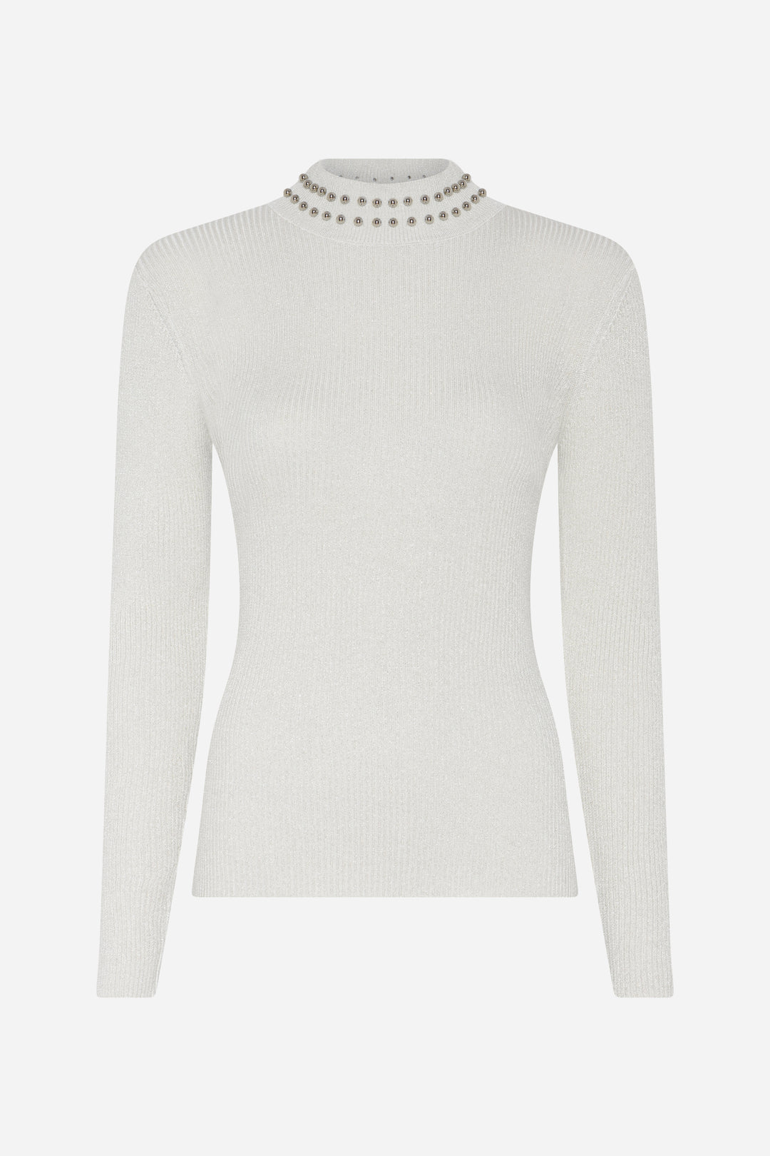 Bruuns Bazaar Women AnemonesBBBatille blouse Knit Snow white w white lurex
