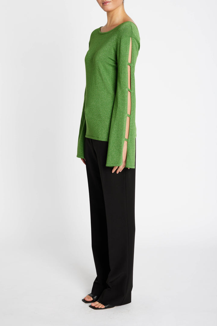 Bruuns Bazaar Women AnemonesBBYasmin knit Knit Fresh Green with lurex