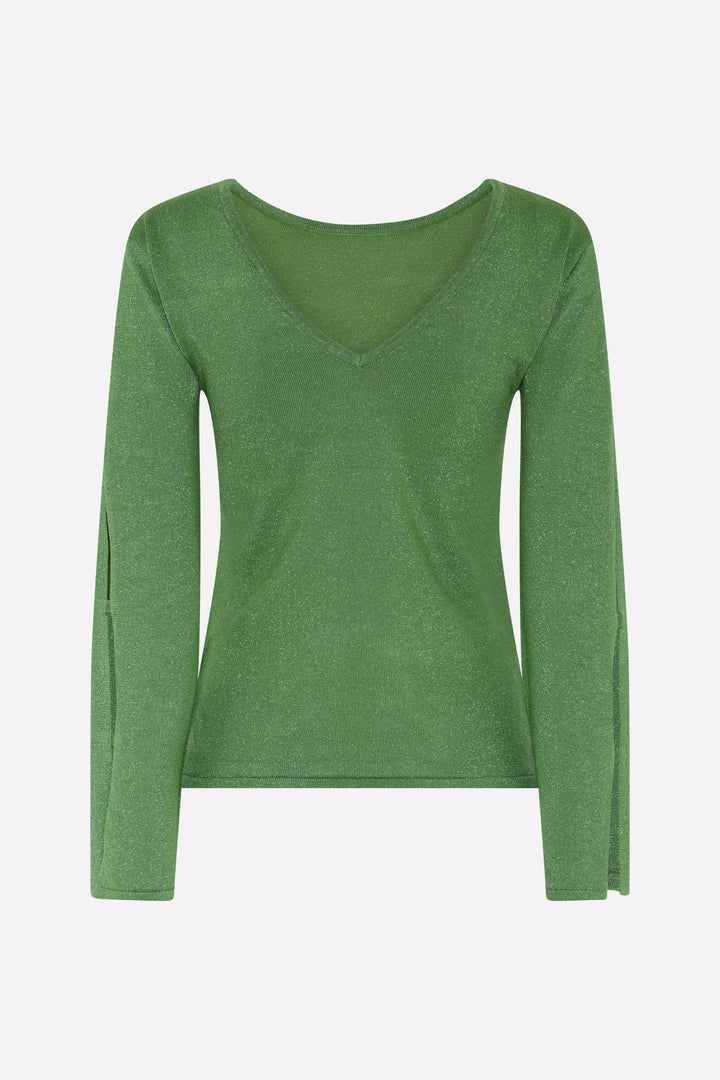 Bruuns Bazaar Women AnemonesBBYasmin knit Knit Fresh Green with lurex