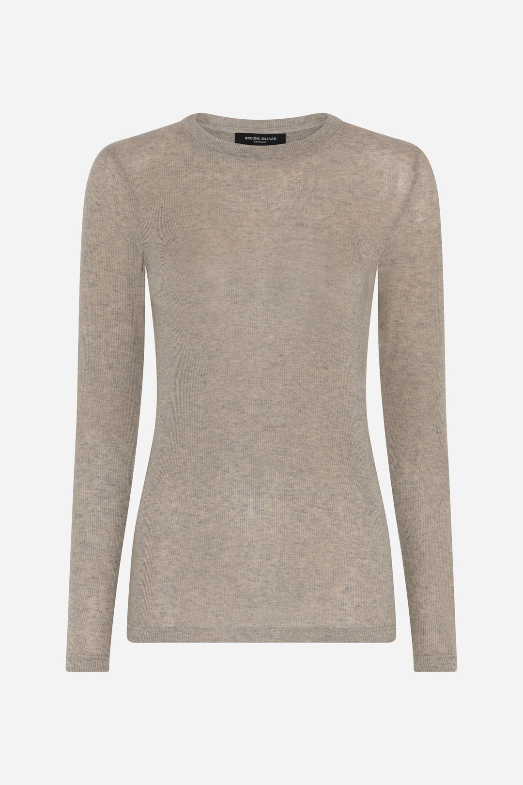 Bruuns Bazaar Women AngelaBB LS T-shirt T-shirts Roasted Grey