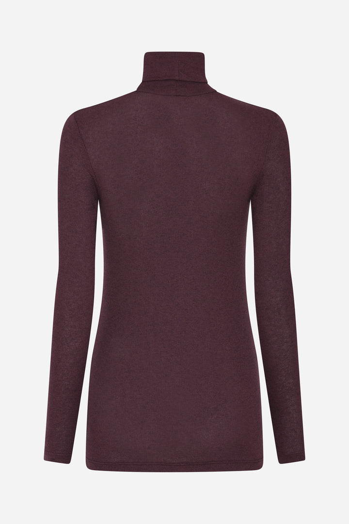 Bruuns Bazaar Women AngelaBB Roll neck T-shirts Bordeaux