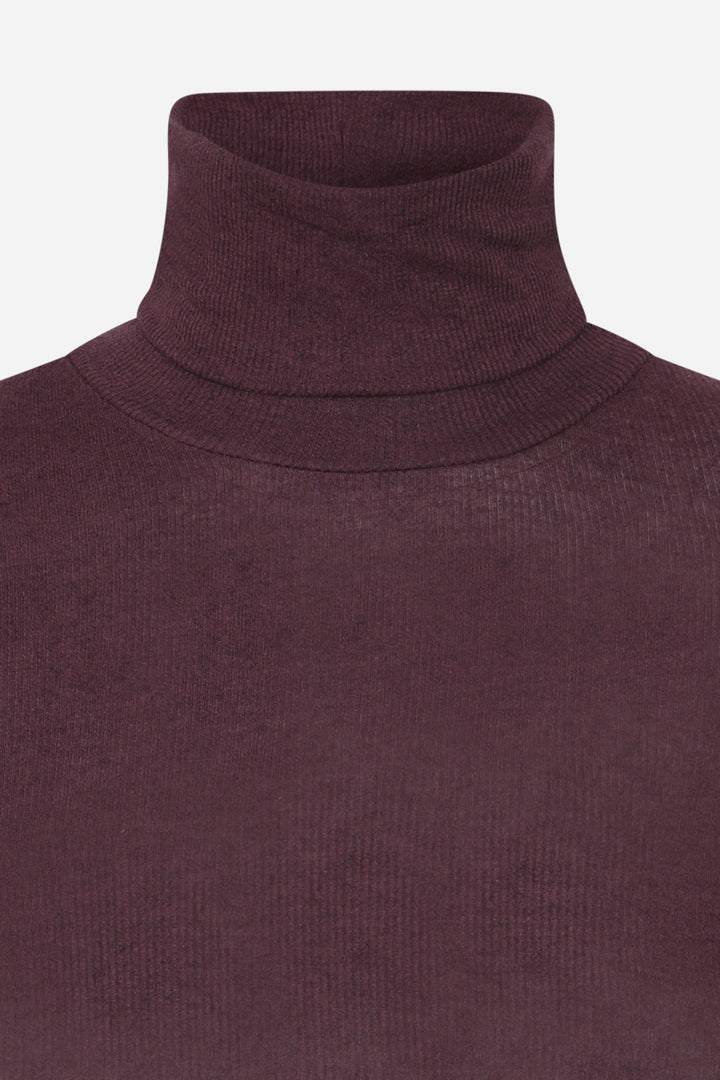 Bruuns Bazaar Women AngelaBB Roll neck T-shirts Bordeaux