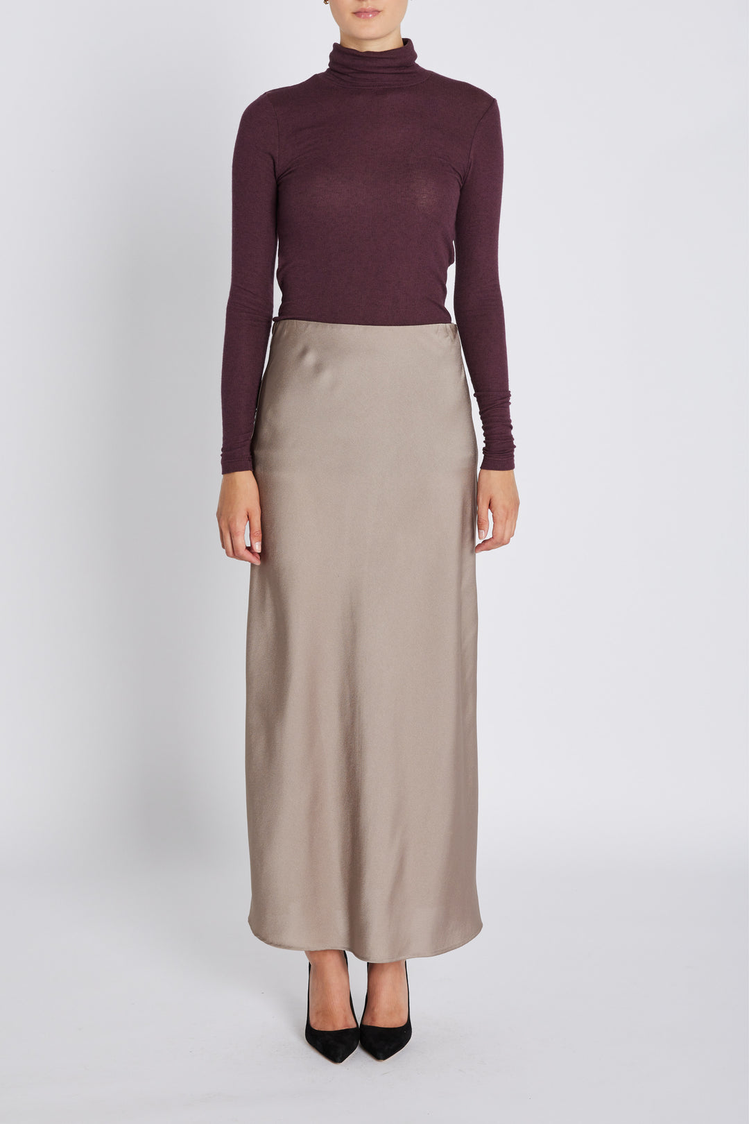 Bruuns Bazaar Women AngelaBB Roll neck T-shirts Bordeaux