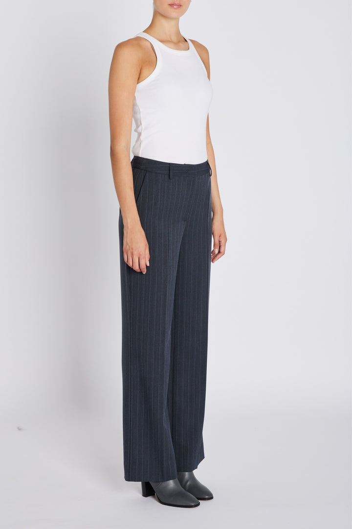 Bruuns Bazaar Women ApricotBBEleza pants Pants Herringbone blue pin stripe