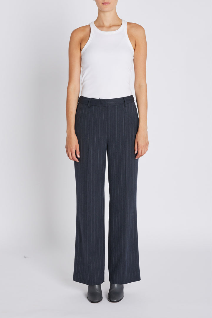Bruuns Bazaar Women ApricotBBEleza pants Pants Herringbone blue pin stripe