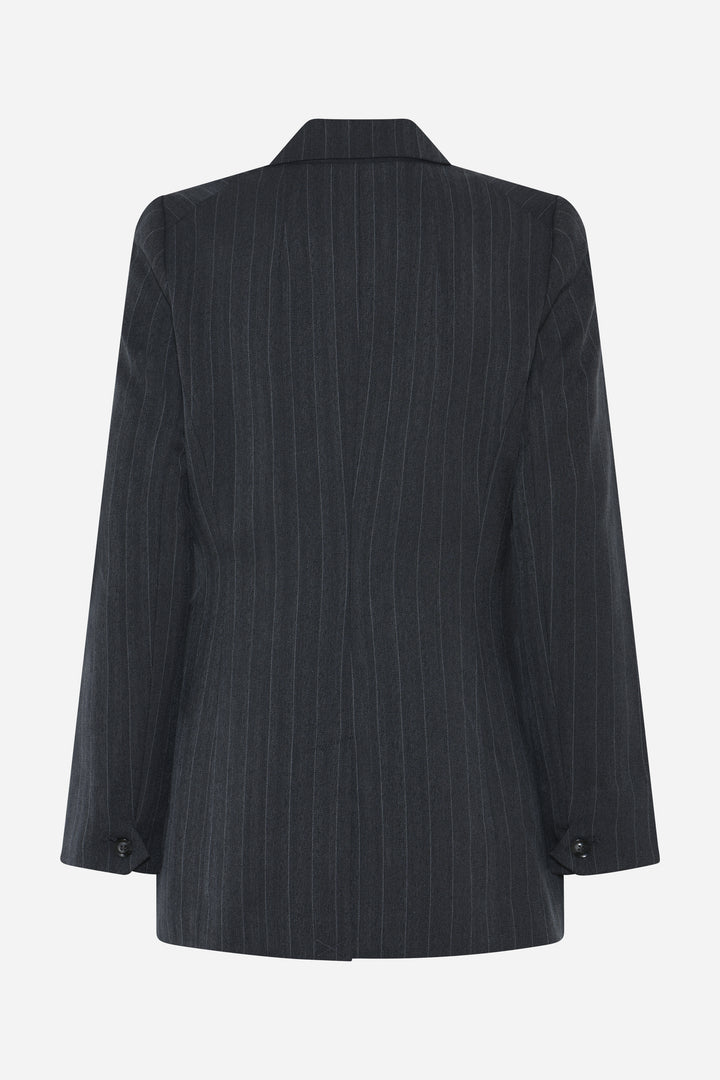 Bruuns Bazaar Women ApricotBBLinda blazer Blazer Herringbone blue pin stripe