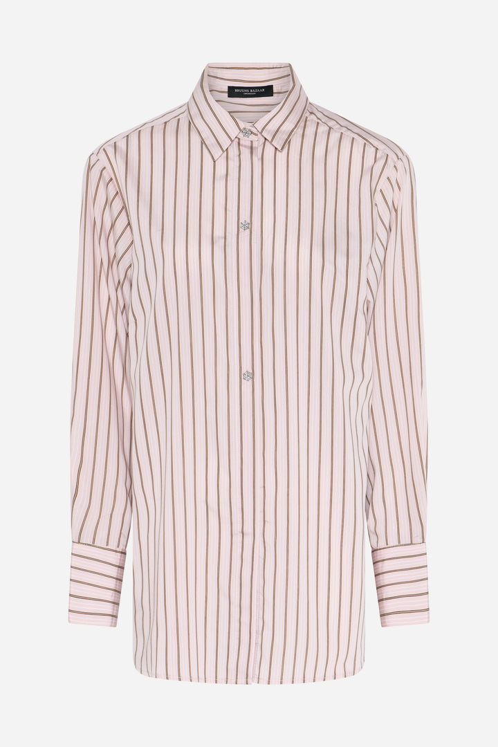 Bruuns Bazaar Women ArengaBBYina shirt Shirts Primrose Pink stripe