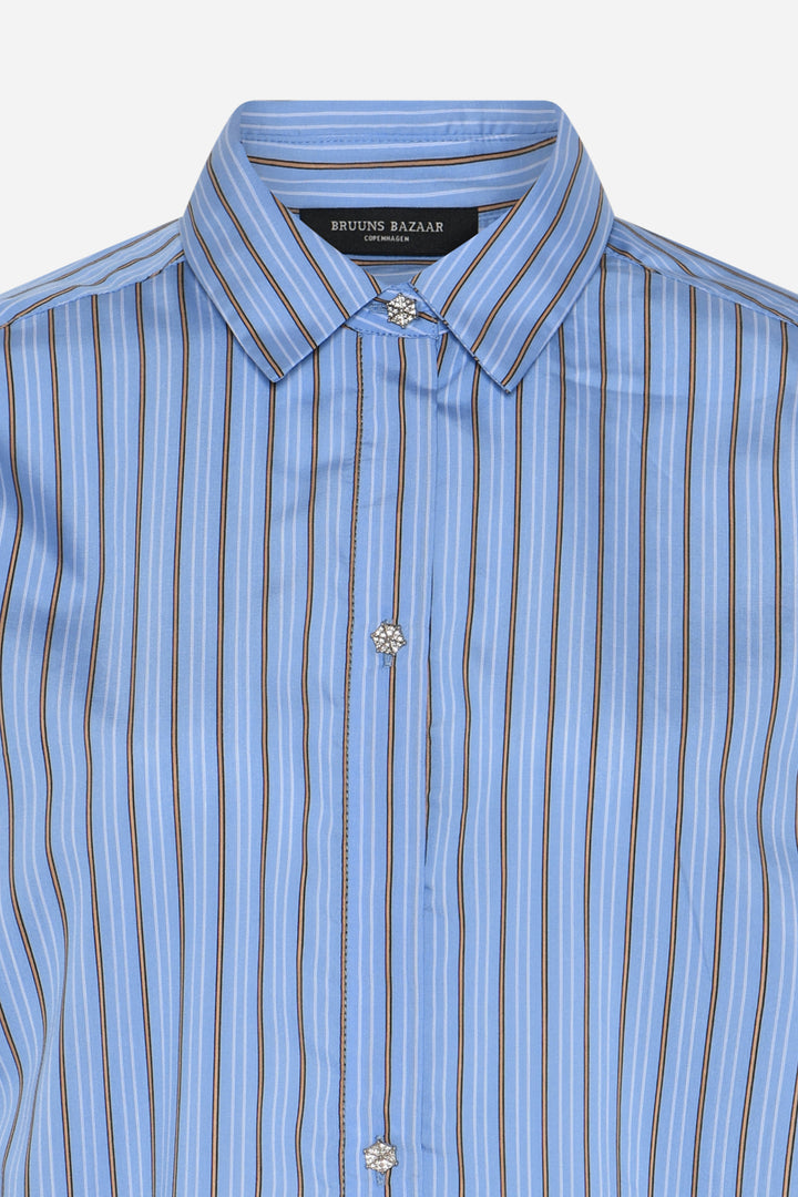 Bruuns Bazaar Women ArengaBBYina shirt Shirts Sky Blue stripe
