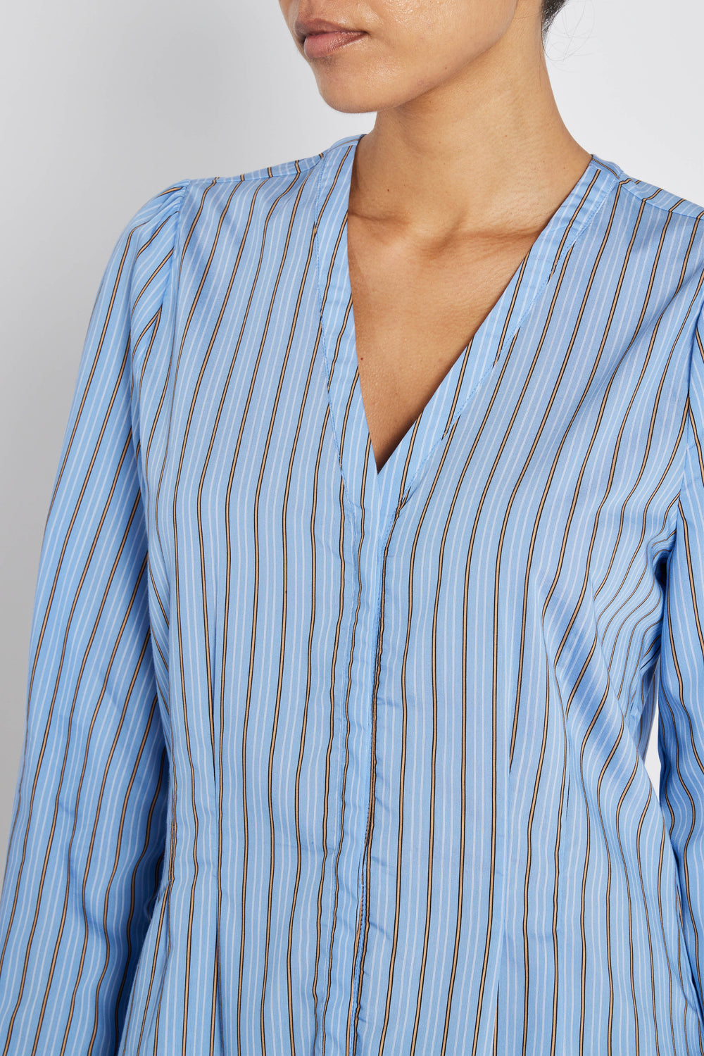 Bruuns Bazaar Women ArengaBBZea shirt Shirts Sky Blue stripe