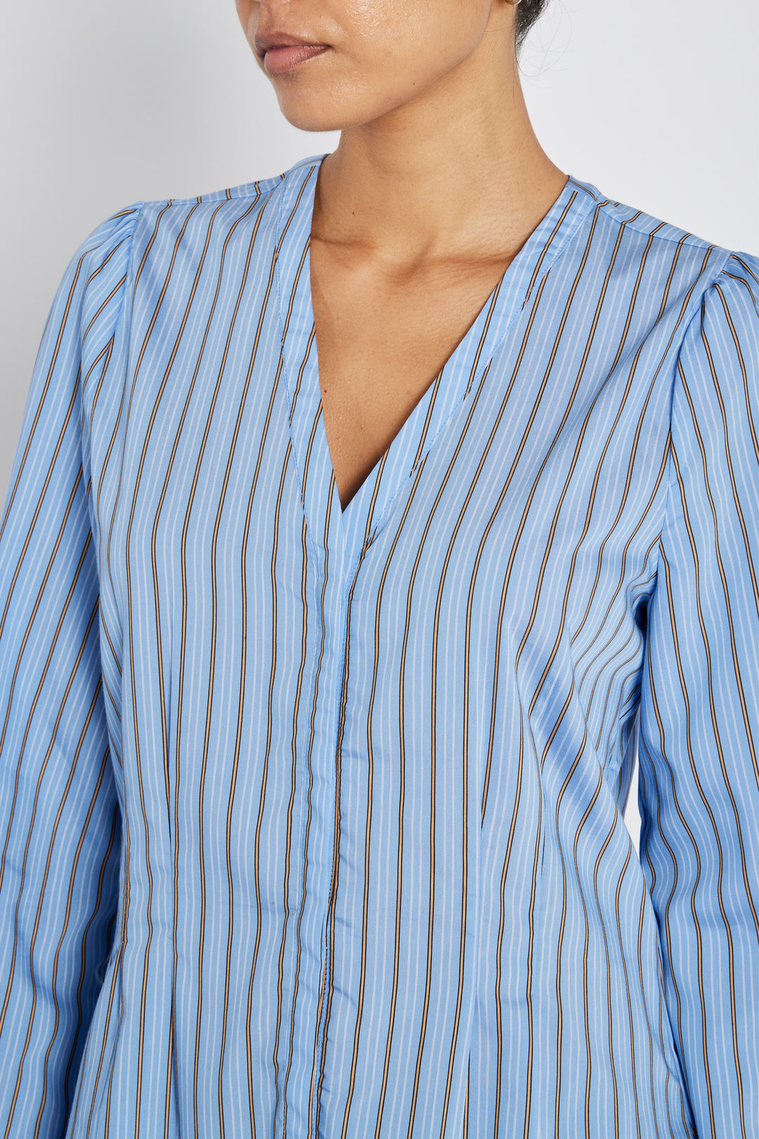 Bruuns Bazaar Women ArengaBBZea shirt Shirts Sky Blue stripe