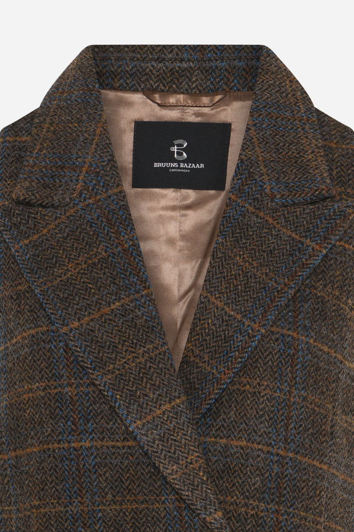 Bruuns Bazaar Women AroniaBBLiann waistcoat Vest Brown Check
