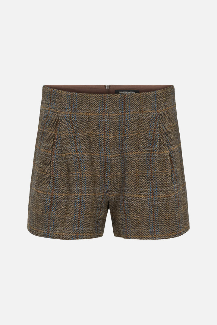 Bruuns Bazaar Women AroniaBBNadino shorts Shorts Brown Check