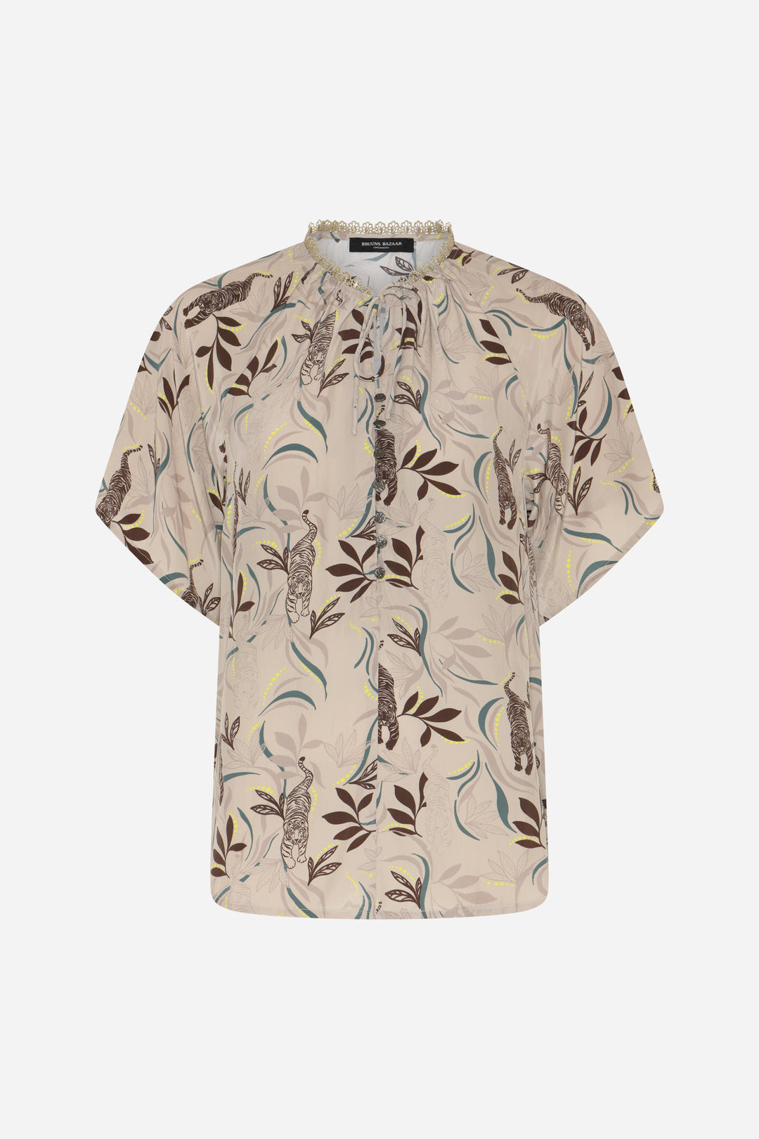 Bruuns Bazaar Women BarcellaBBKarly blouse Blouse Vanilla Tiger