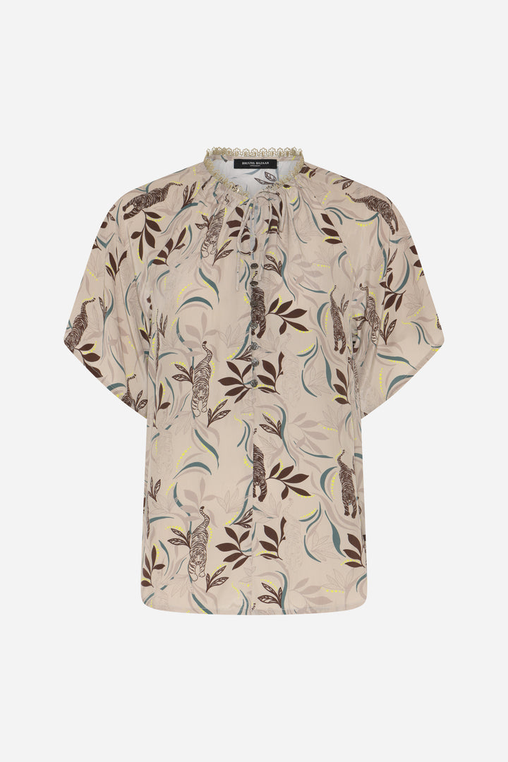 Bruuns Bazaar Women BarcellaBBKarly blouse Blouse Vanilla Tiger