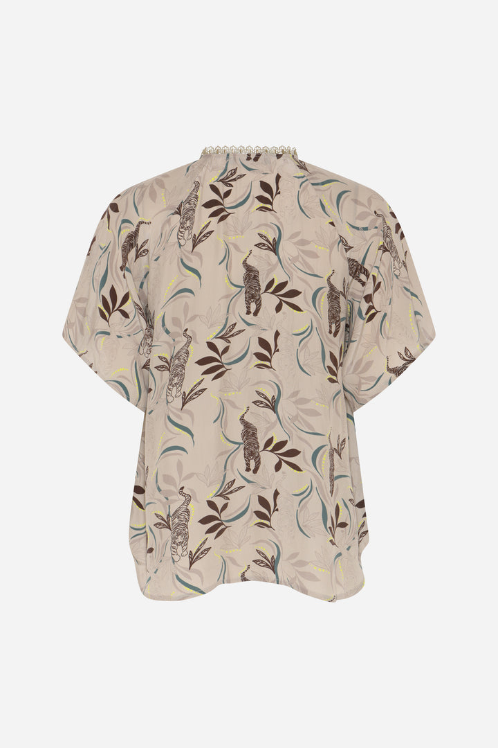 Bruuns Bazaar Women BarcellaBBKarly blouse Blouse Vanilla Tiger