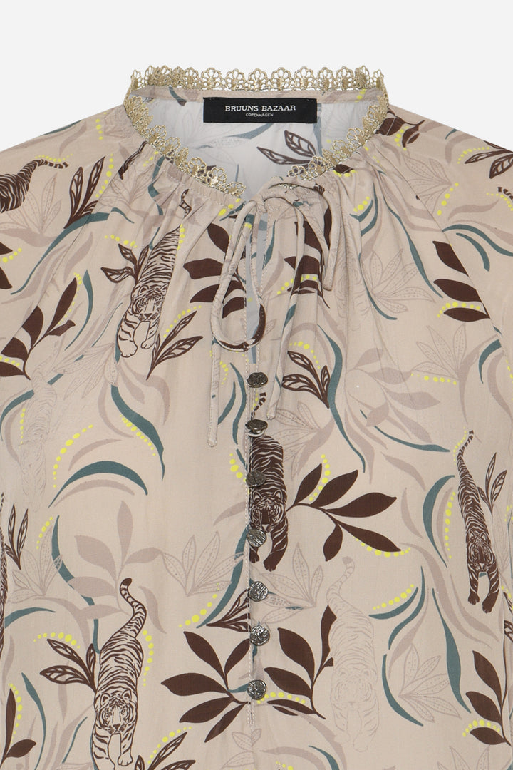 Bruuns Bazaar Women BarcellaBBKarly blouse Blouse Vanilla Tiger