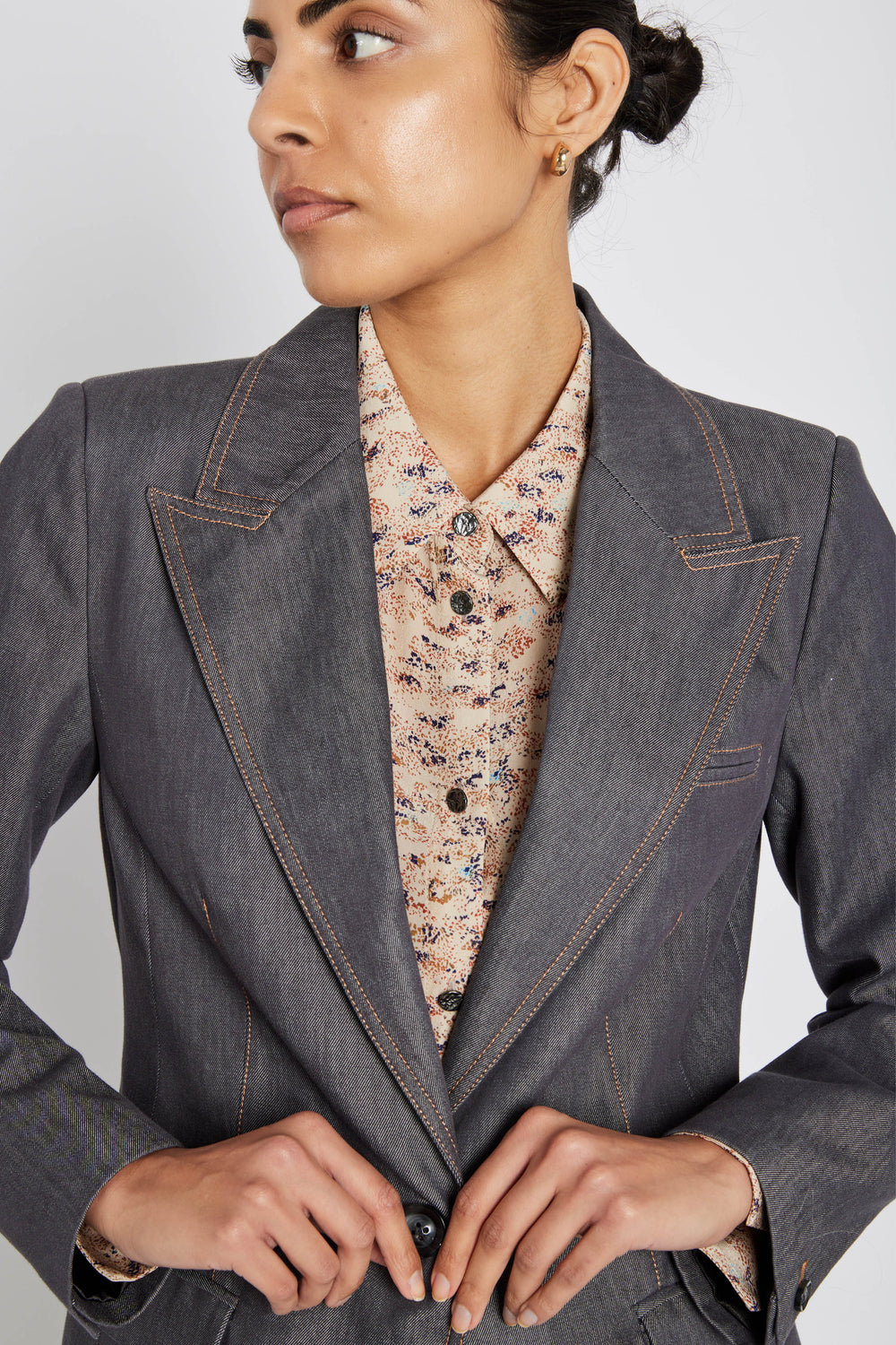 Bruuns Bazaar Women BellisBBTiff Blazer Blazer Blue Denim