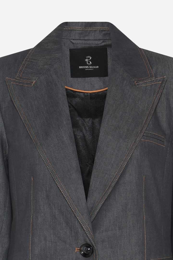 Bruuns Bazaar Women BellisBBTiff Blazer Blazer Blue Denim