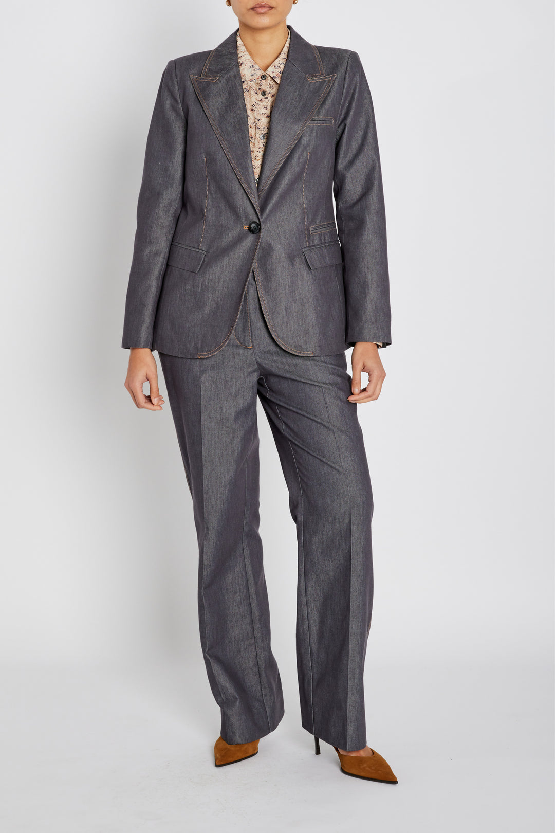 Bruuns Bazaar Women BellisBBTiff Blazer Blazer Blue Denim