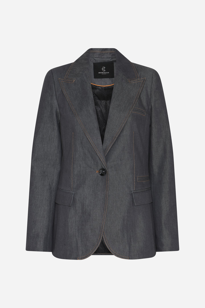 Bruuns Bazaar Women BellisBBTiff Blazer Blazer Blue Denim