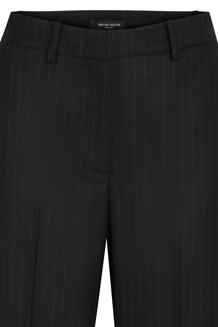 Bruuns Bazaar Women BillBBEleza pants Pants Black pinstripe