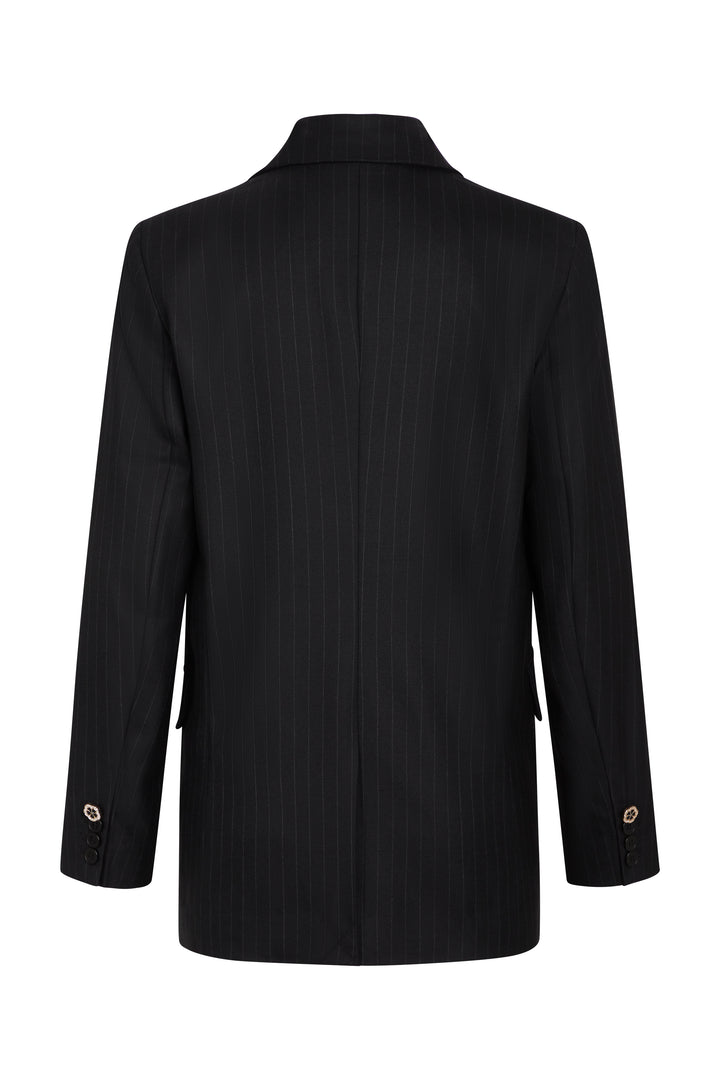 Bruuns Bazaar Women BillBBFrida blazer Blazer Black pinstripe