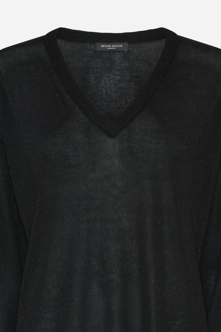 Bruuns Bazaar Women BluebellBBMarlea knit Knit Black with lurex